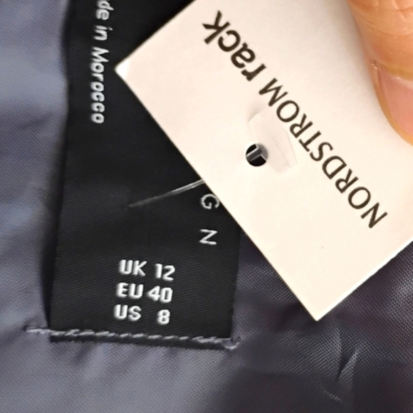 ASOS DESIGN Corset Top In Iridescent Blue Co-Ord. Size 8 - Picture 7 of 16